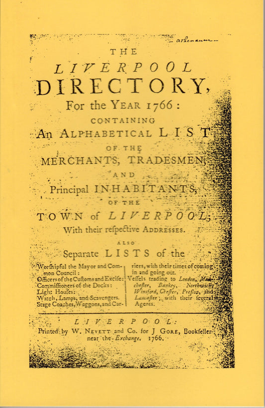 The Liverpool Directory 1766